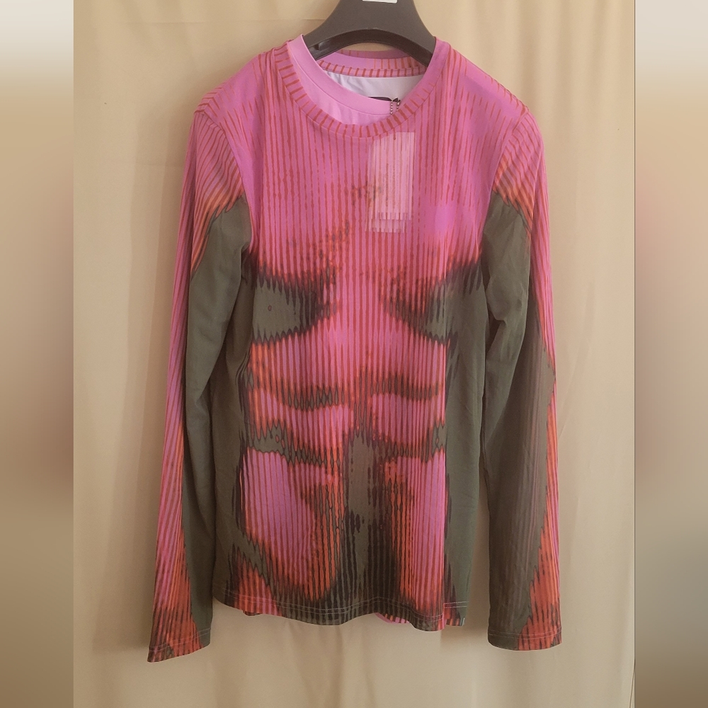 Y/PROJECT-Pink Jean-Paul Gaultier Edition Layered Long Sleeve T-Shirt